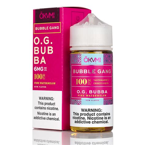 o.g. bubba by bubble gang e liquid 100ml  With a variety of flavors to choose from, Bubble Gang E-Liquid is the perfect addition to any vaper's collection